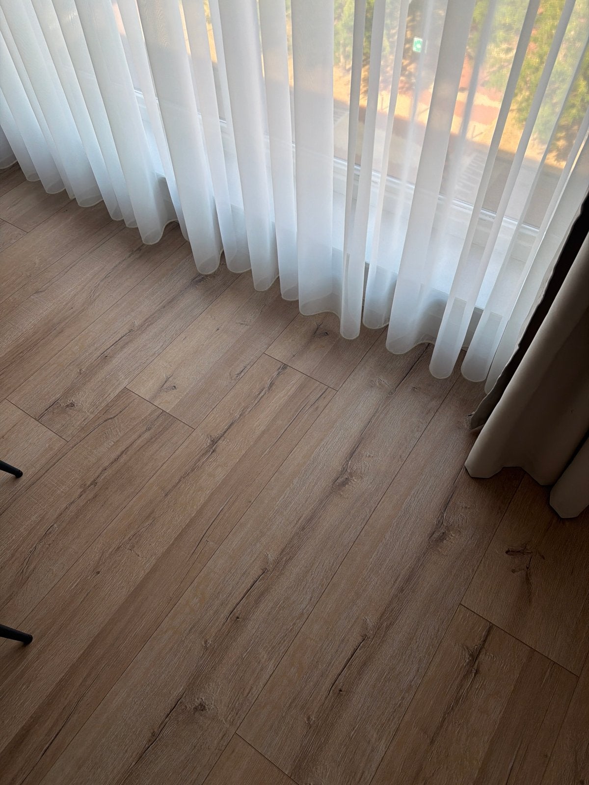 Mooie laminaatvloer in lichte houttint, Ophalen, Gebruikt, 50 tot 150 cm, 10 m² of meer