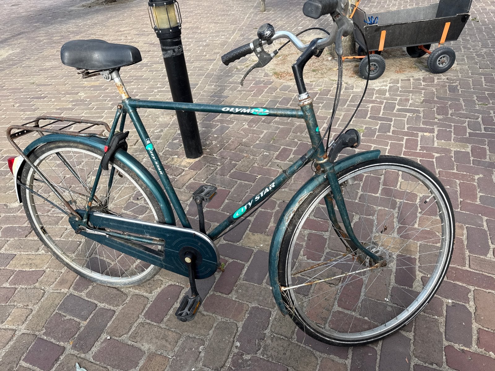 Oude Olympia City Star fiets - Opknapper, Overige merken, Velgrem, Ophalen of Verzenden, 53 tot 56 cm