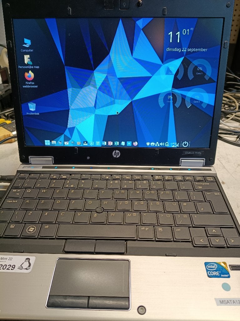 HP Elitebook 2540p, Ophalen, Intel Core i7-8550U, Gebruikt, Qwerty