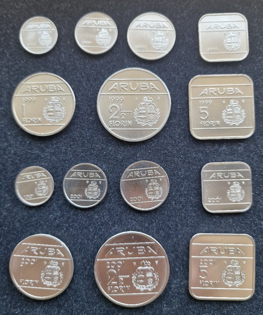 Munten Aruba, Ophalen of Verzenden, Koningin Beatrix, Overige waardes, Setje