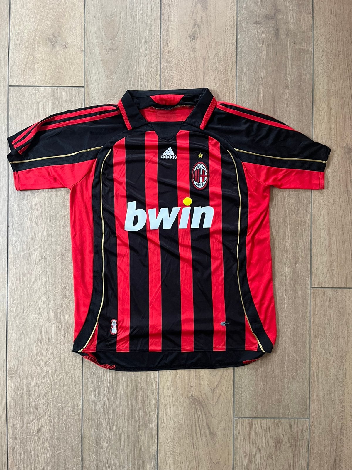 Ac Milan Maldini shirt - Maat L - rood/zwarr, Kleding | Heren, Maat 52/54 (L), Meerkleurig, Nieuw, Ophalen of Verzenden