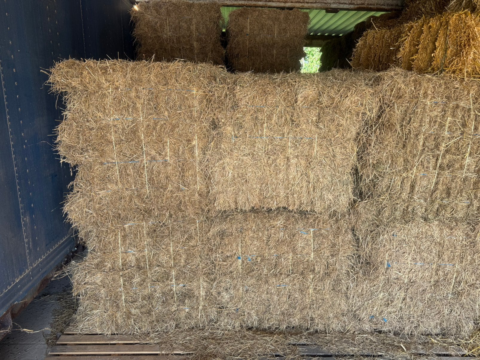 Kleine pakjes hooi, Ophalen, Vee