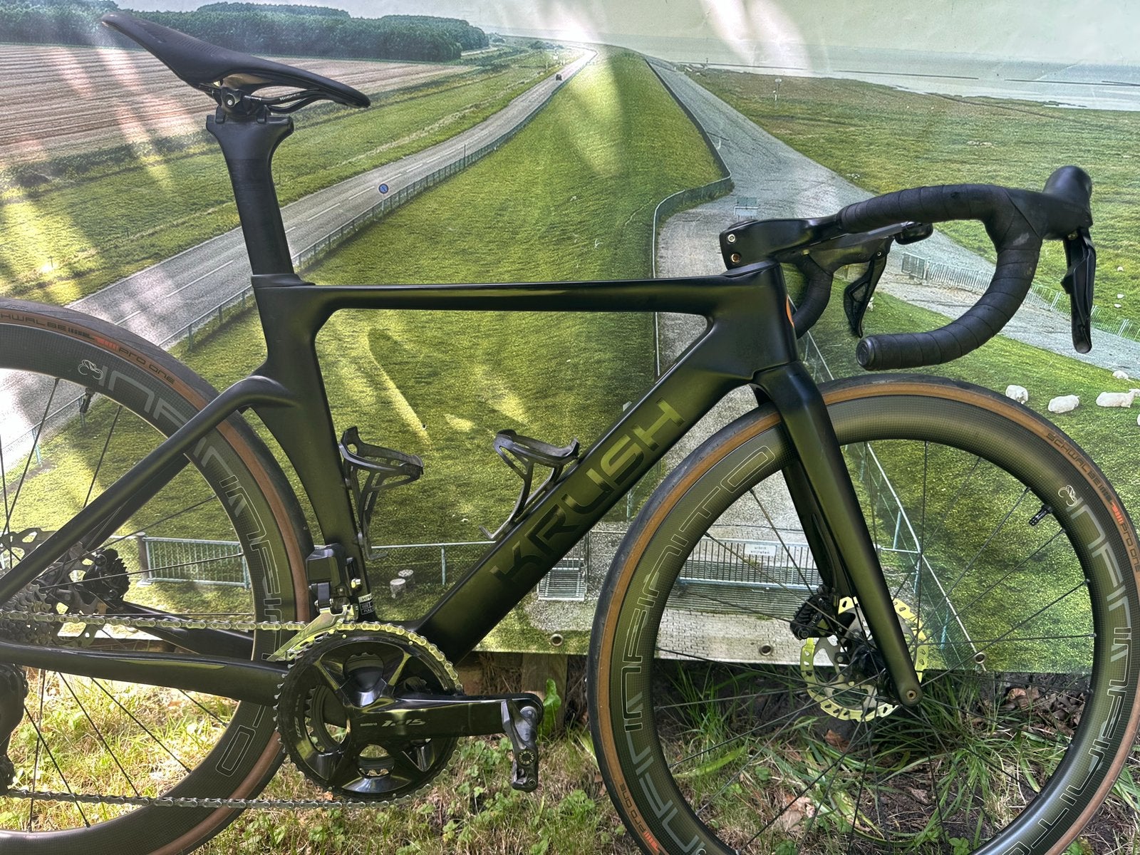 Krush aero met Shimano 105DI2 2x12, 28 inch, Carbon, Heren, Minder dan 49 cm