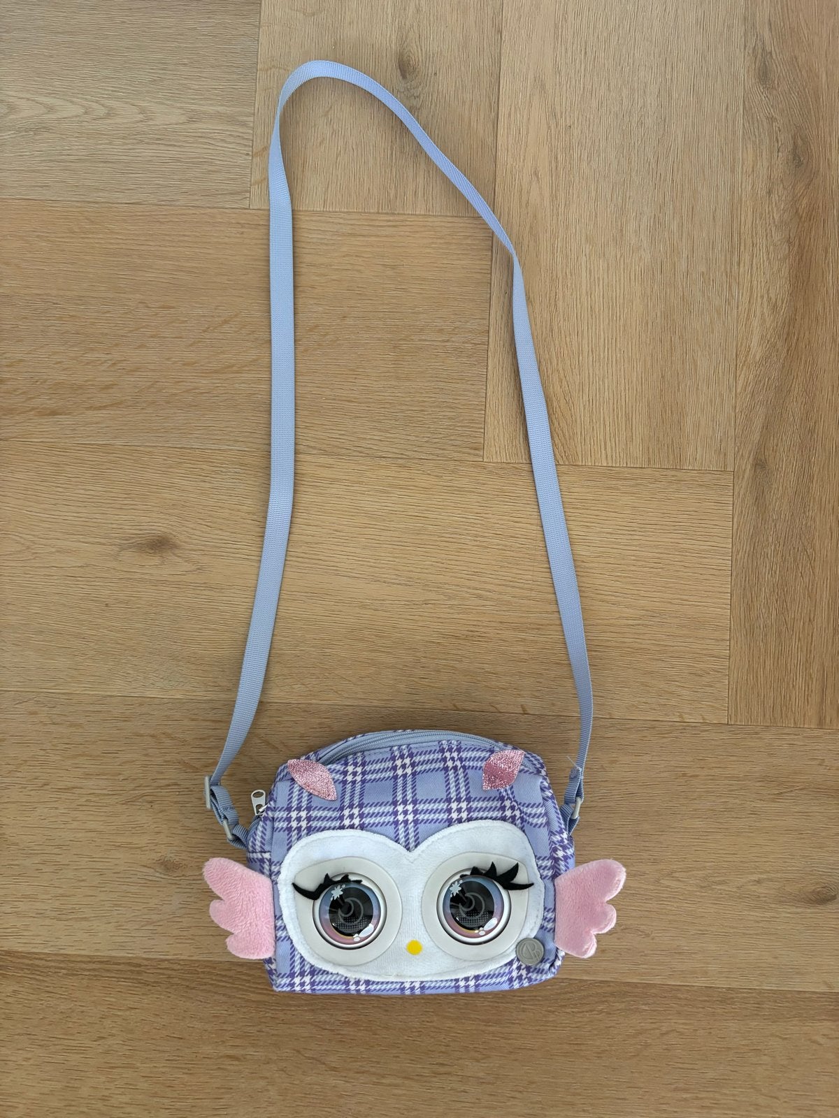 Purse pets Uil - Paars Geruit ( tas kan praten), Ophalen of Verzenden, Gebruikt, Meisje