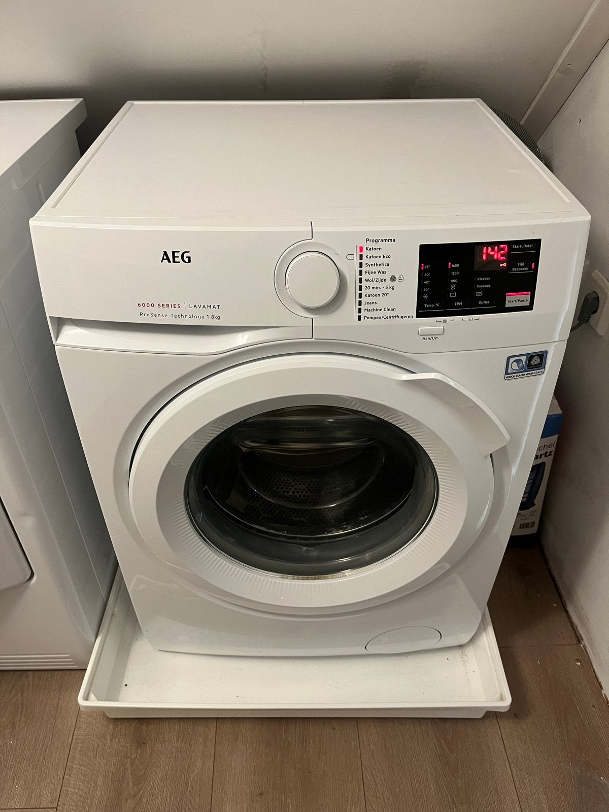 AEG Lavamat 6000 Series 8kg Wasmachine, Ophalen, 1200 tot 1600 toeren, 8 tot 10 kg, Zo goed als nieuw