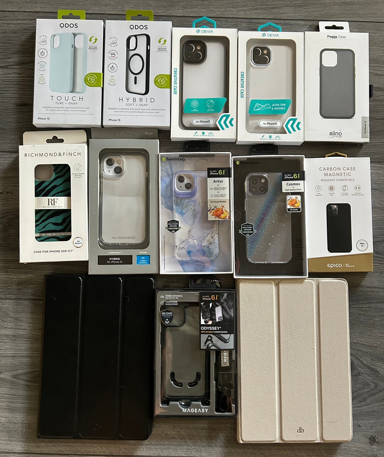 Partij met 13 NIEUWE iPhone/iPad Telefoon- & Tablethoezen, Ophalen of Verzenden, Nieuw