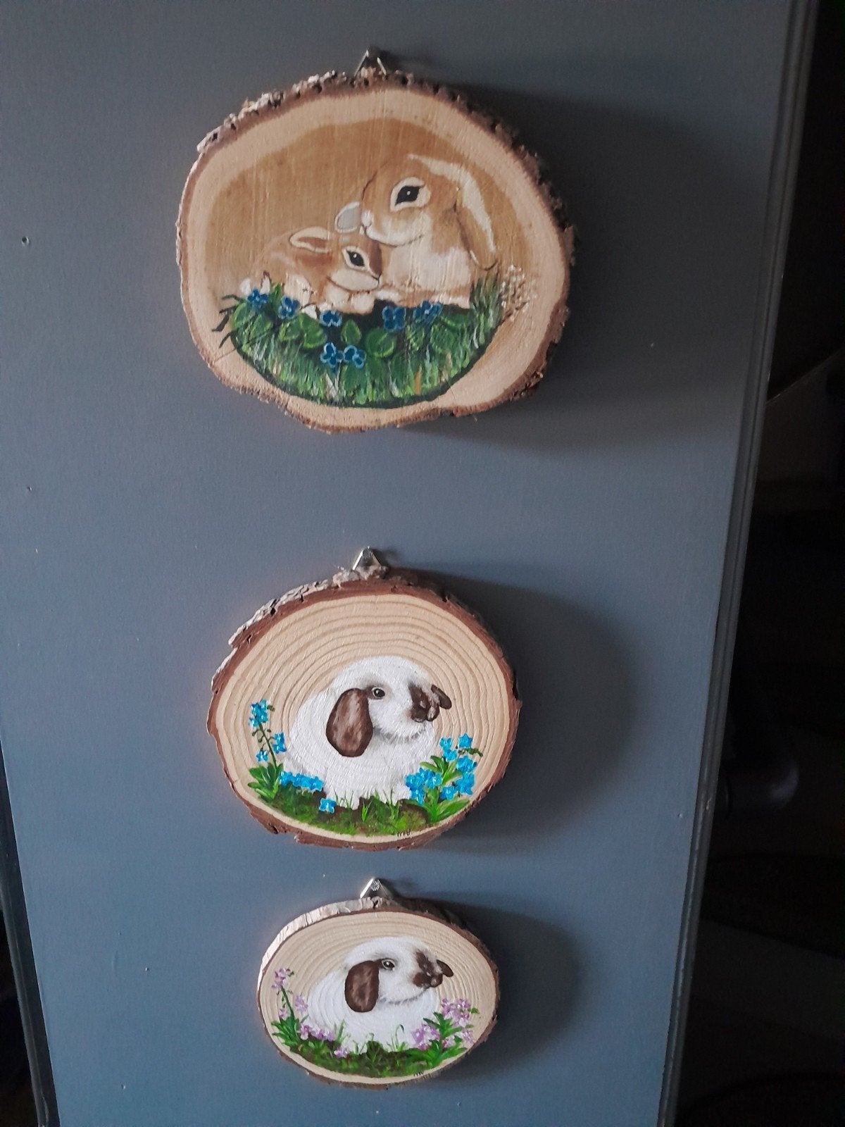 3 schilderijen konijn, Ophalen of Verzenden, Zo goed als nieuw