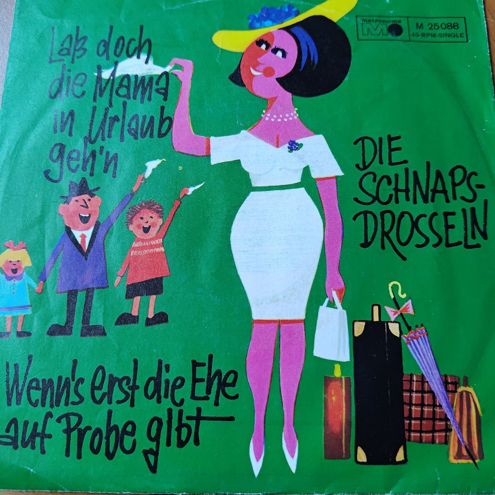 Die Schnapsdrosseln - Lasst doch die Mama in Urlaub geh'n, Gebruikt, 7 inch, EP, Schlager