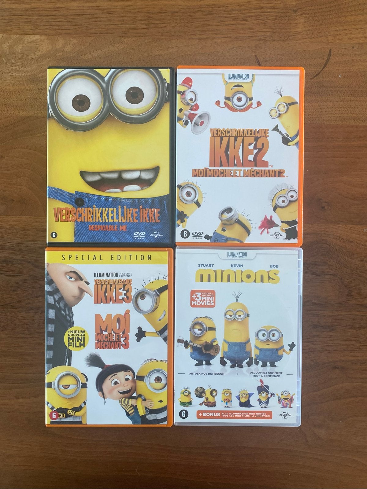 Grote collectie DVD's: Indiana Jones, Minions, Cars, etc., Cd's en Dvd's, Inclusief boekje, Gebruikt, Alle leeftijden, Ophalen of Verzenden