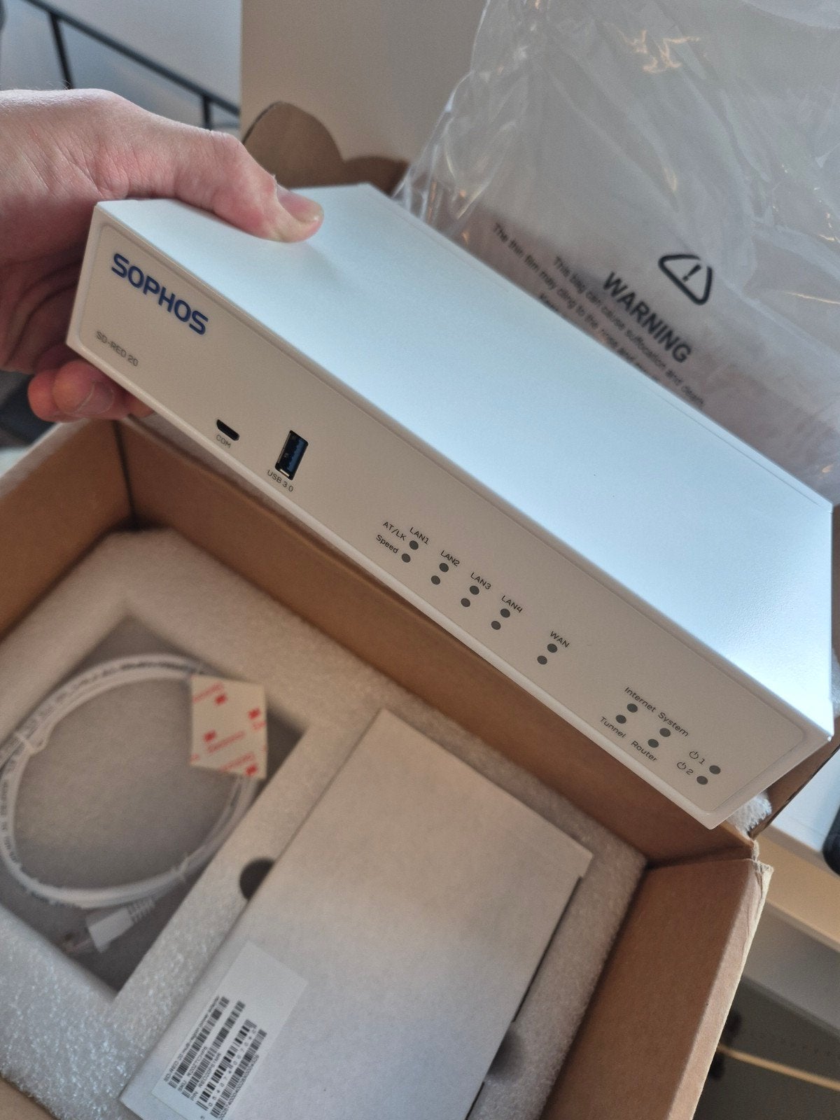 Sophos SD-RED 20 SD-WAN Edge Device - Nieuw in doos, Computers en Software, Routers en Modems, Ophalen of Verzenden, Nieuw, Router