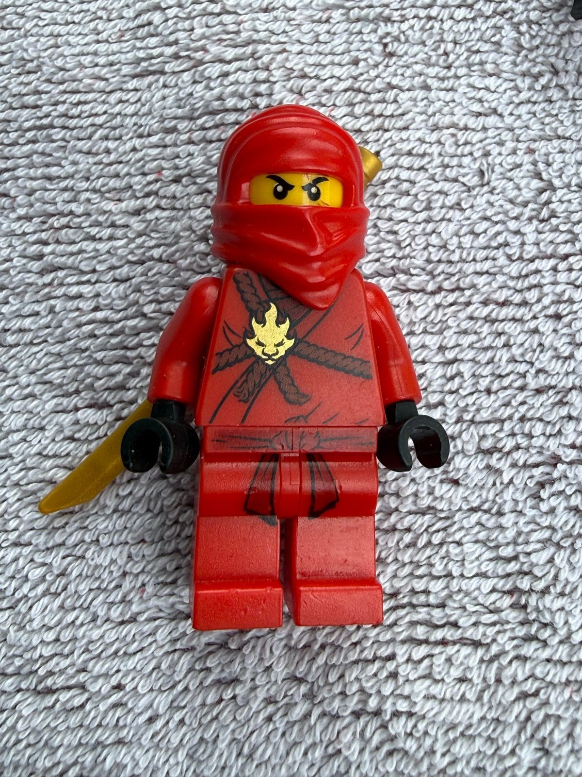 LEGO Minifiguur njo007 Ninjago Kai ZX met Gouden Zwaard, Ophalen of Verzenden, Gebruikt