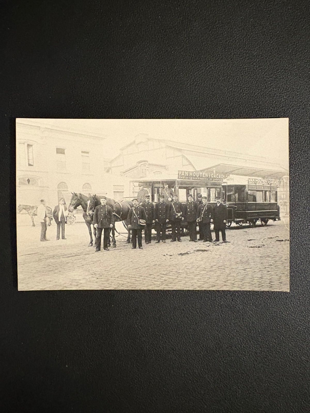 Foto paardentram Stationsplein Utrecht (±1895), Ophalen of Verzenden, Gebruikt, Tram