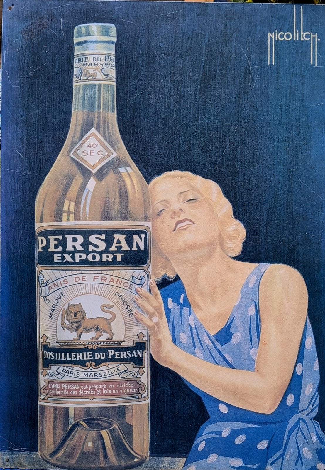 Art deco afbeelding Persan Export, Eén persoon
