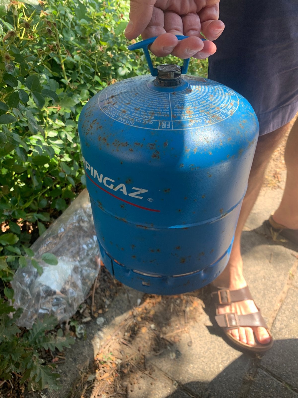 Campinggaz 907 gasfles leeg, Caravans en Kamperen, Kampeeraccessoires, Ophalen, Zo goed als nieuw