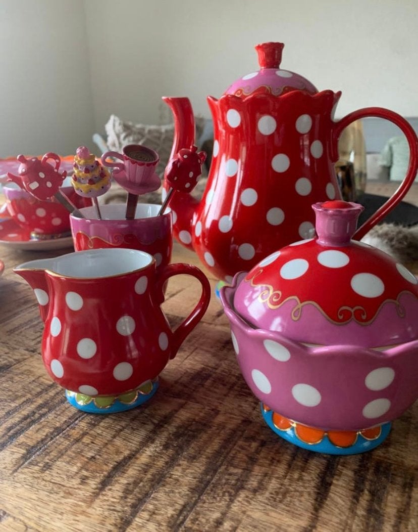 Te koop, erg mooi oilily servies als nieuw!, Ophalen