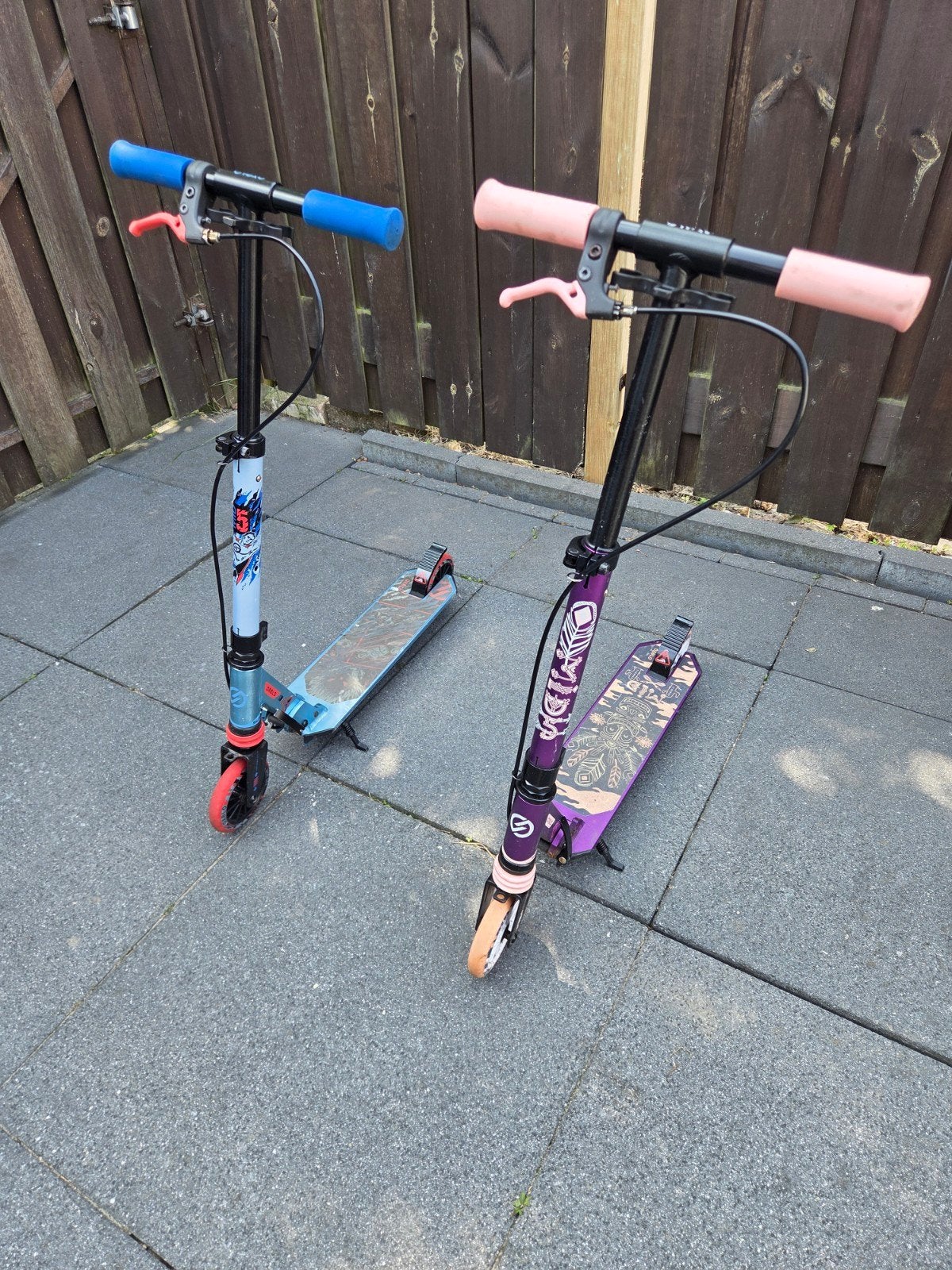 Stuntstep Oxelo (paars en blauw), Fietsen en Brommers, Ophalen, Gebruikt, Gewone step, Oxelo
