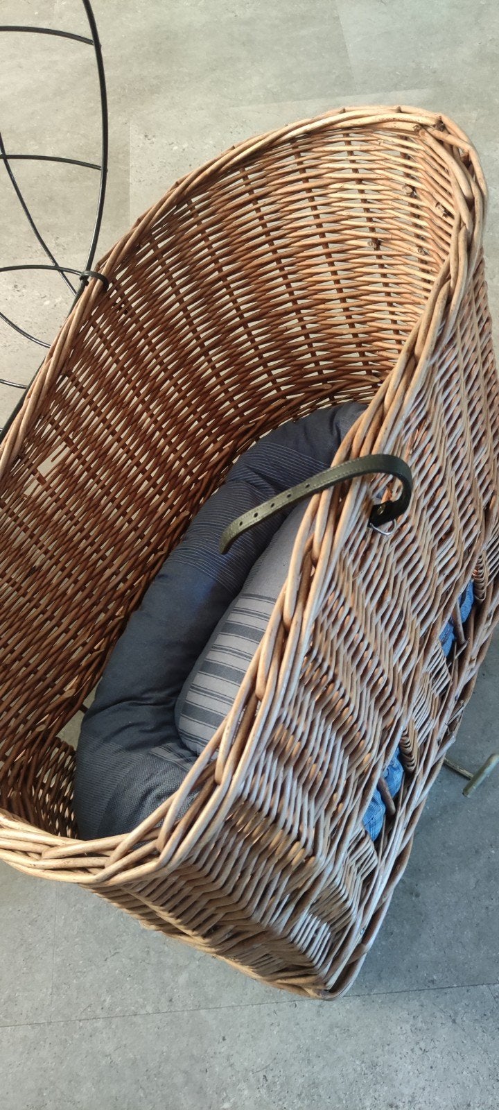 Honden fietsmand met kussentje, Dieren en Toebehoren, Ophalen, Zo goed als nieuw