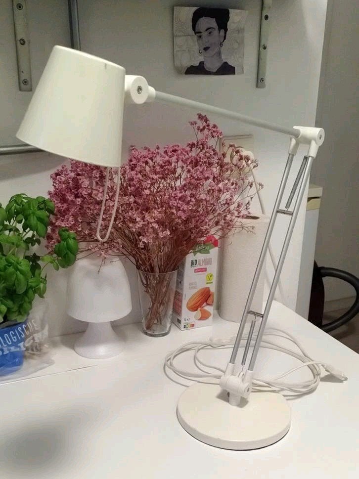 White IKEA desk lamp, Bureaulamp, Gebruikt, GU10, Wit