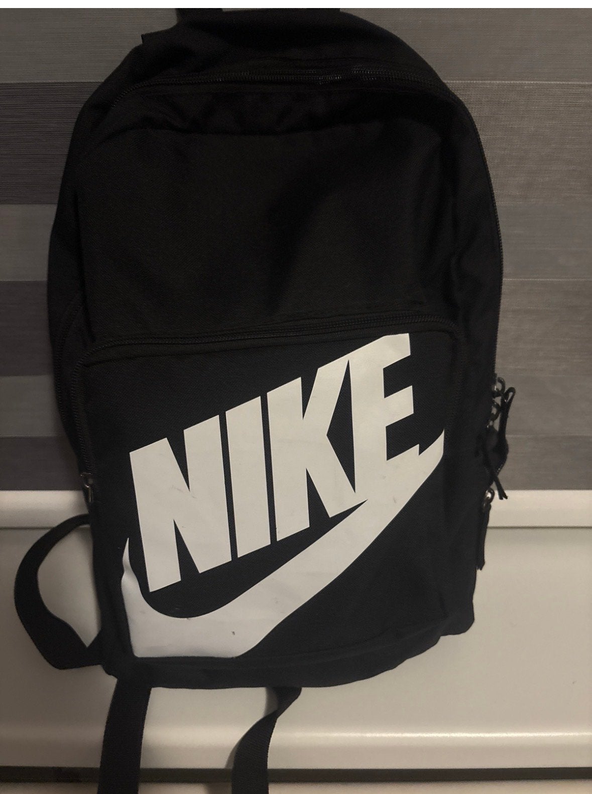 Nike rugzak - Zwart met wit logo, 25 tot 40 cm, Ophalen of Verzenden, Zo goed als nieuw, Overige merken