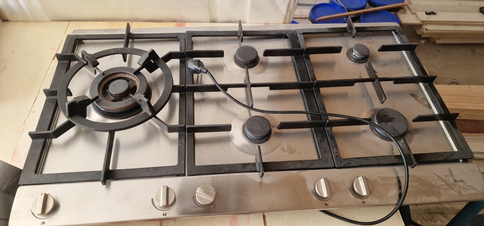 Kookplaat tekoop, Witgoed en Apparatuur, Kookplaten, Ophalen, Gebruikt, Gas, Vrijstaand