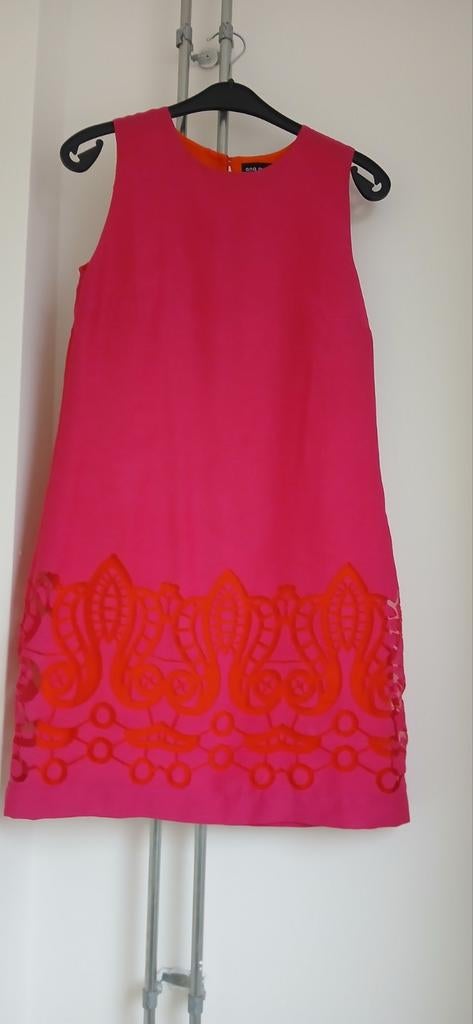 Cocktailjurkje Rinsma roze met oranje accenten maat 36, Nieuw, Ophalen of Verzenden, Roze, Maat 36 (S)