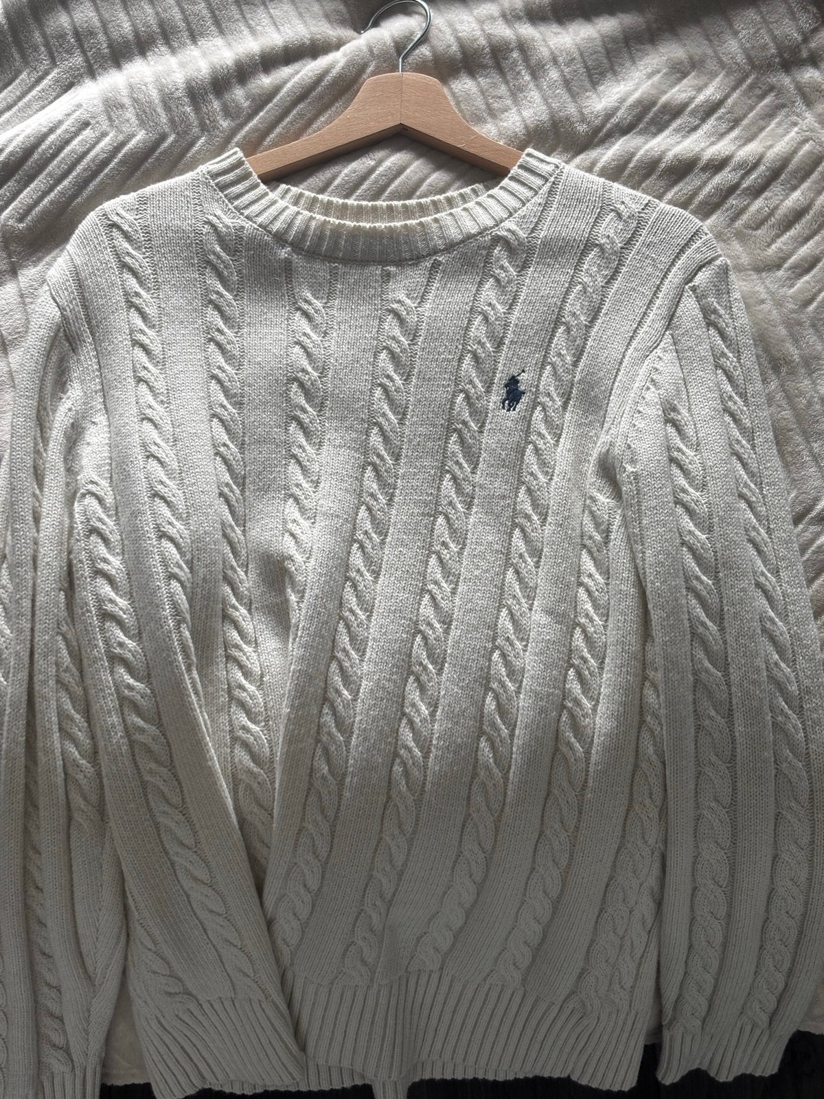 Polo Ralph Lauren Kabelgebreide Trui - Diverse Kleuren, Ophalen of Verzenden, Zo goed als nieuw, Maat 52/54 (L), Wit