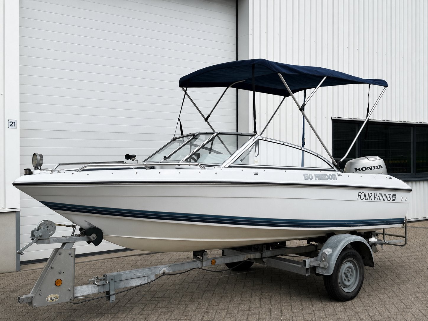 Four Winns Freedom 150 Bowrider|50Pk honda 4T|Biminitop, Ophalen, Overige merken, 5 m, Zo goed als nieuw