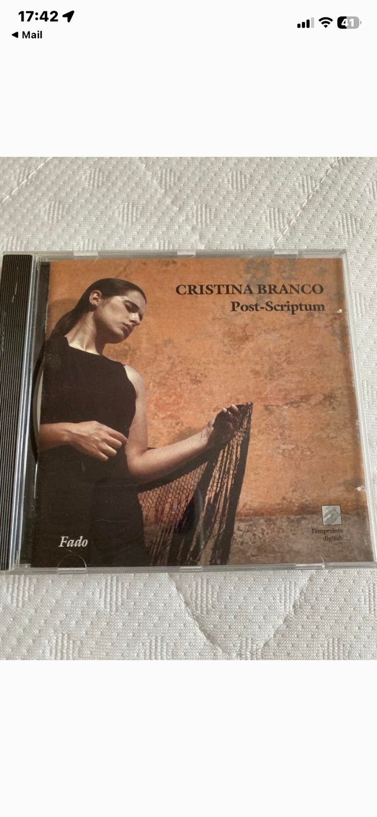 Cristina Branco - Post-Scriptum CD (Fado), Ophalen of Verzenden, Gebruikt
