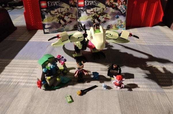 Lego Elves Goblin king’s evil dragon 41183, Gebruikt, Overige thema's, Lego, Ophalen of Verzenden