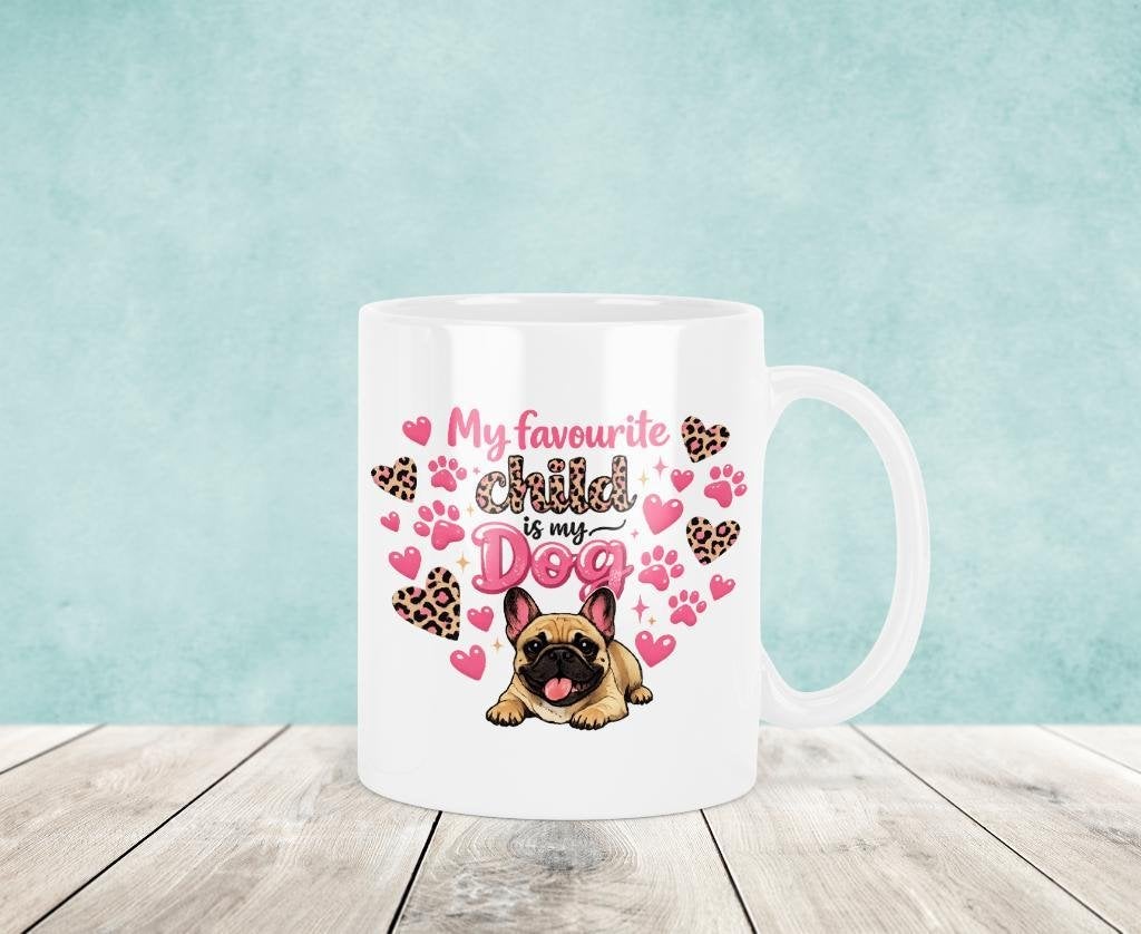 My Favourite Child - Franse Bulldog Mok, Verzenden, Keramiek, Nieuw, Overige stijlen