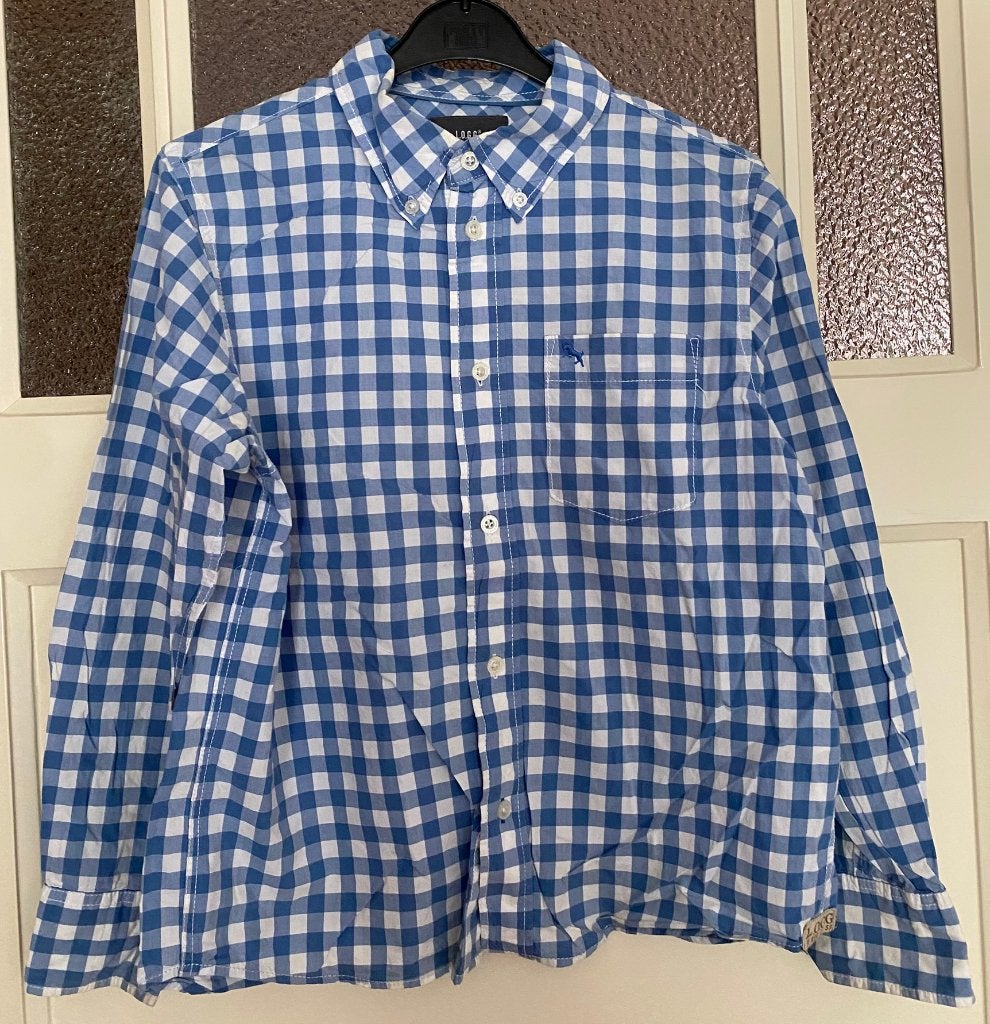 Jongens 2 overhemden, t-shirt, 2 truien, 146-152 los te koop, H&M, Overhemd of Blouse, Ophalen of Verzenden, Zo goed als nieuw