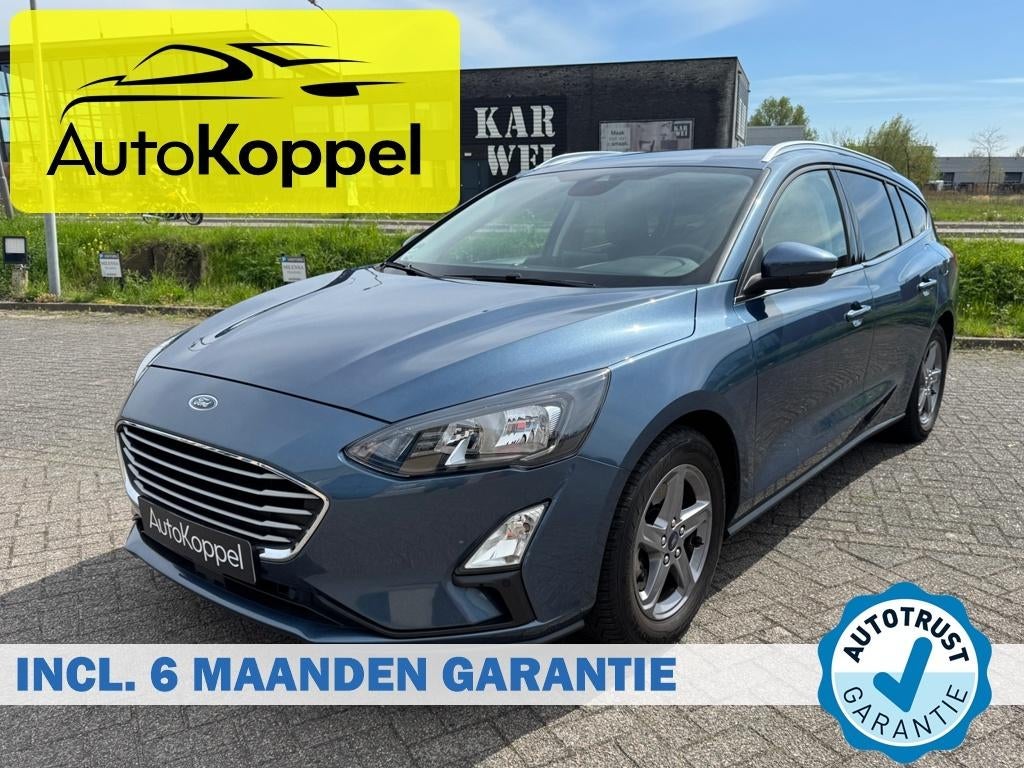 Ford Focus 1.0 Ecoboost 125pk 2019 Blauw, Zwart, USB, Origineel Nederlands, 5 stoelen