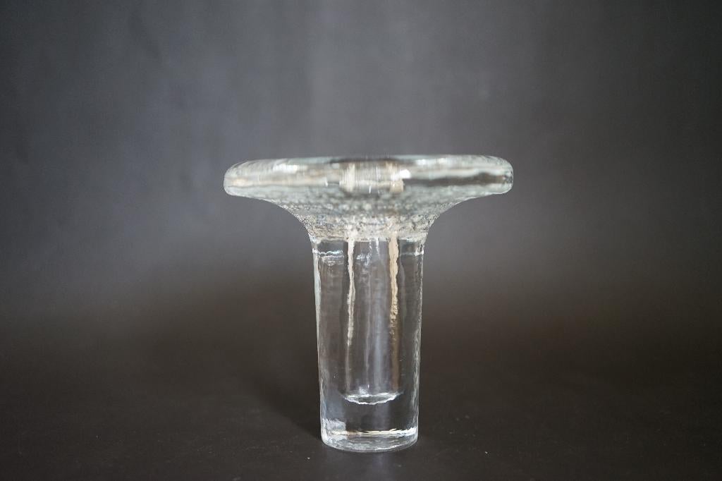vintage design kandelaar solifleur glas object mushroom, Antiek en Kunst, Ophalen of Verzenden