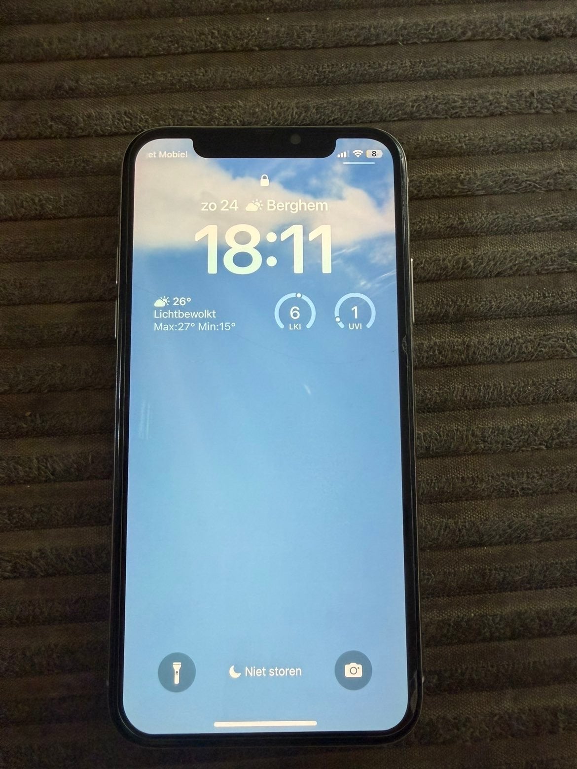 iPhone X - Face ID defect, Telecommunicatie, Mobiele telefoons | Apple iPhone, 83 %, Zo goed als nieuw, 64 GB, Zonder simlock