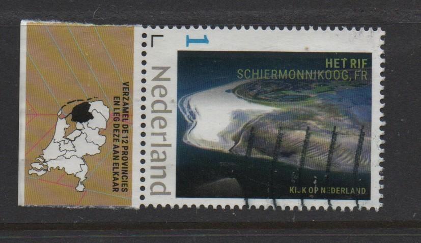 ‹(•¿•)› nl k0861 nederland uit de lucht tab, Postzegels en Munten, Postzegels | Nederland, Ophalen of Verzenden, Na 1940, Gestempeld