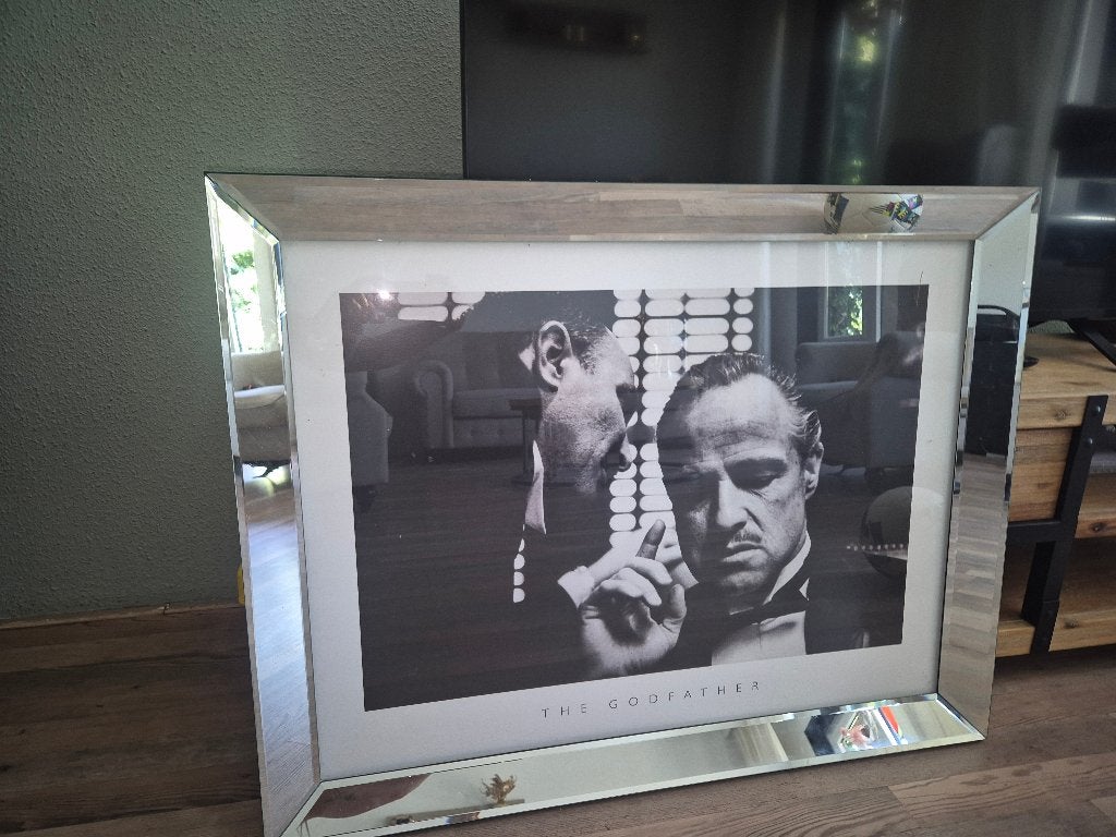 Eric kuster glas schilderij The Godfather, Ophalen, Zo goed als nieuw, Schilderij, 75 – 100