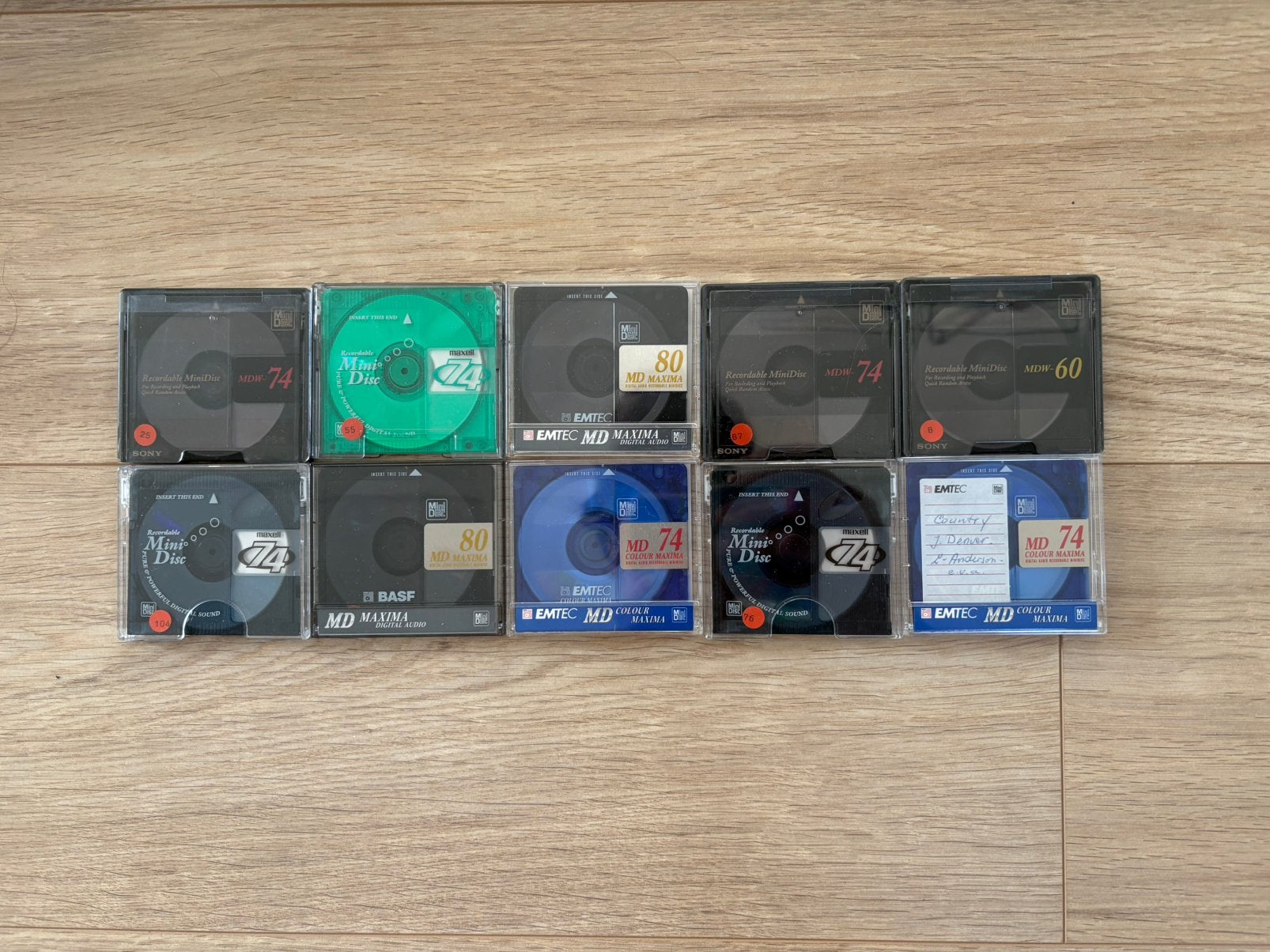10x bespeelde MInidiscs, in zeer goede staat, Ophalen of Verzenden