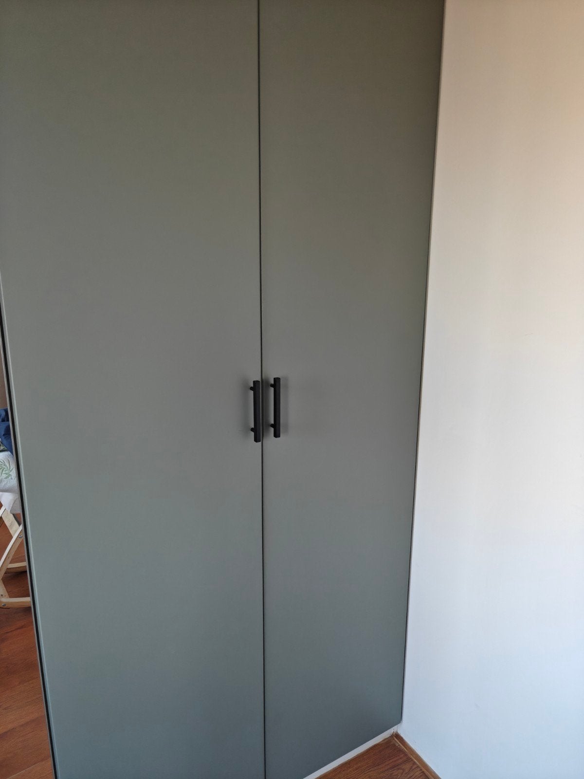 Ikea Pax twee kastdeuren - groengrijs, Ophalen, 200 cm of meer, 50 tot 100 cm, Zo goed als nieuw