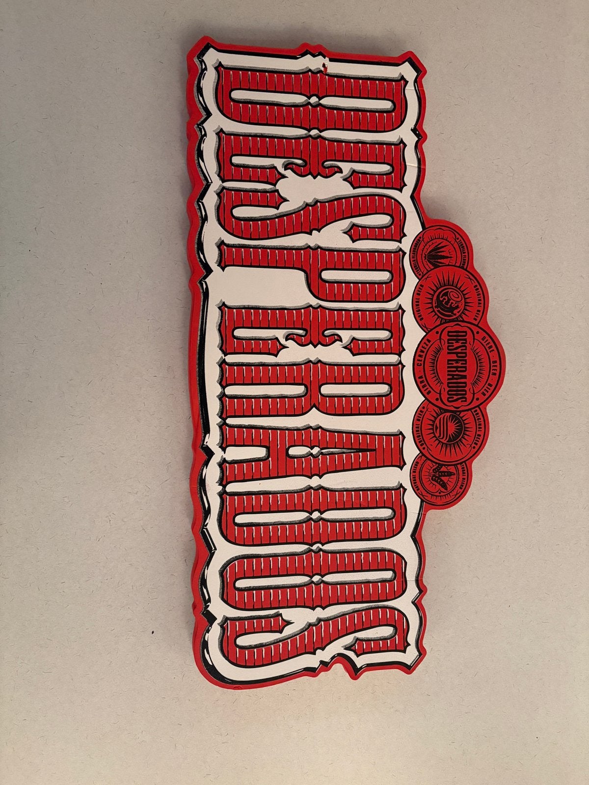 Desperados Reclamebord - Tequila Flavoured Beer, Ophalen of Verzenden, Nieuw, Reclamebord, Plaat of Schild, Overige merken