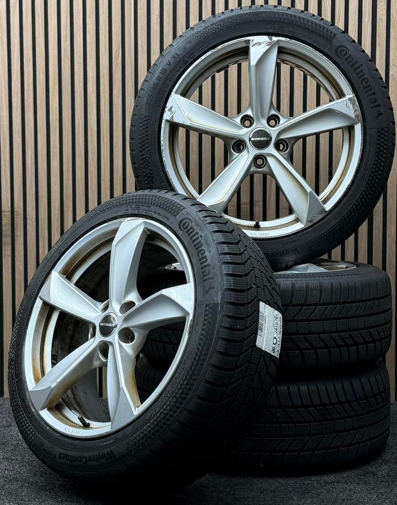 WINTER! 18 inch Borbet S - Volvo V60 S60 5x108 Continental, Auto-onderdelen, Banden en Velgen, Ophalen, 18 inch, ., Banden en Velgen