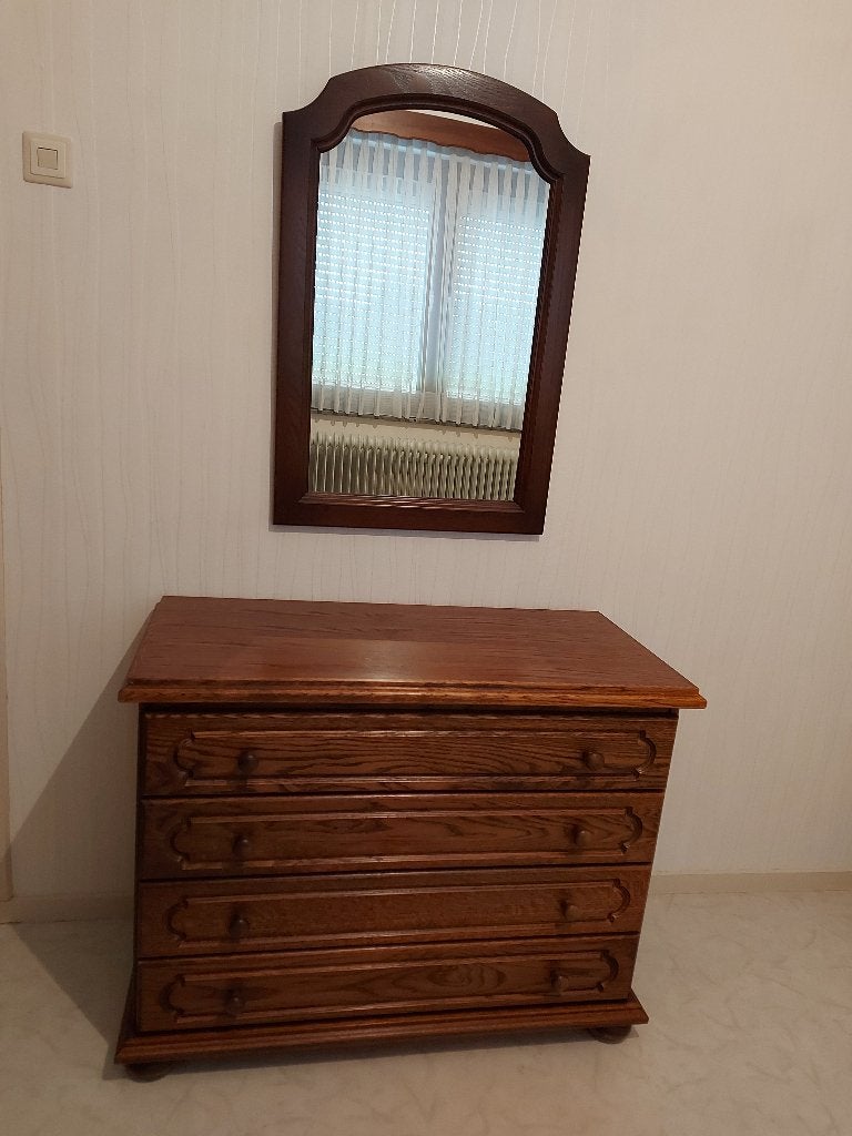 ladenkast met spiegel, Ophalen, 50 tot 100 cm, Zo goed als nieuw, 3 of 4 laden