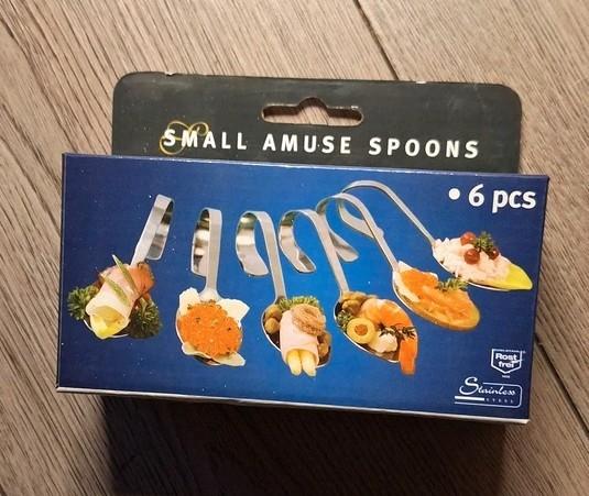 RVS amuse lepels set 6 stuks nieuw tapas hapjes, Huis en Inrichting, Ophalen of Verzenden, Nieuw, Rvs of Chroom, Bestekset