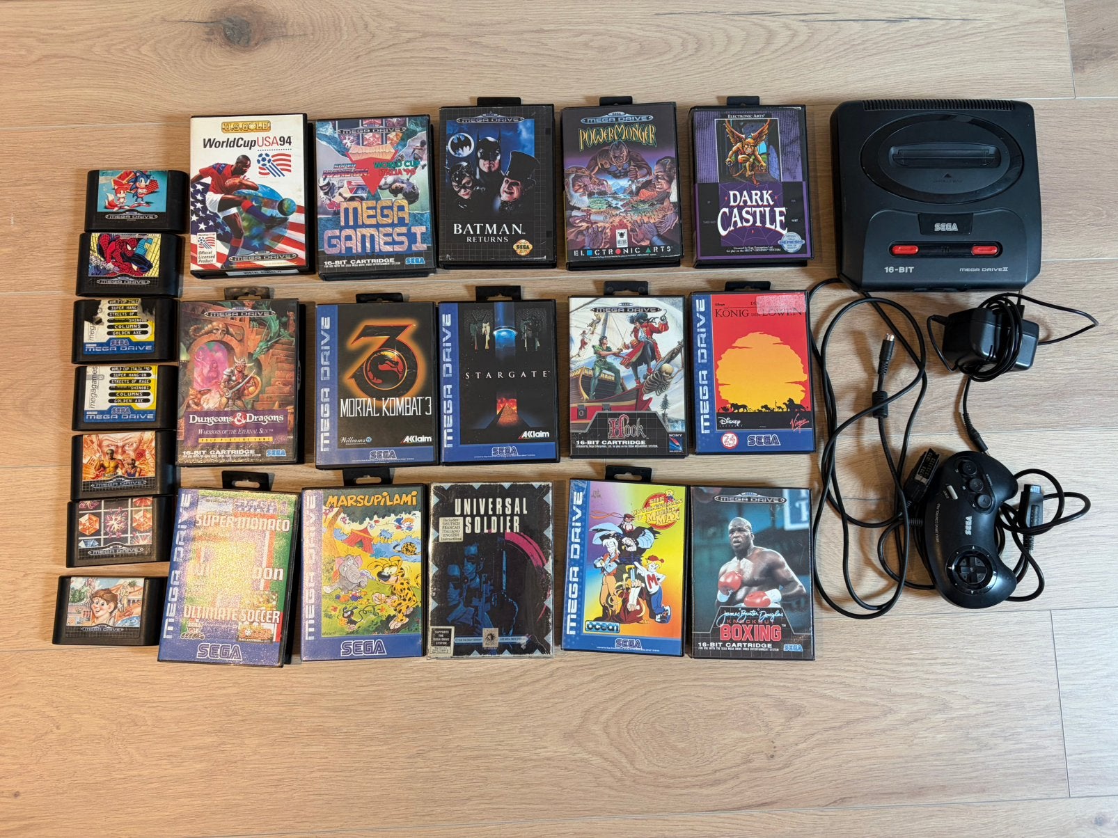 Sega Mega Drive II set, Spelcomputers en Games, Spelcomputers | Sega, Ophalen of Verzenden, Gebruikt, Met 1 controller, Mega Drive