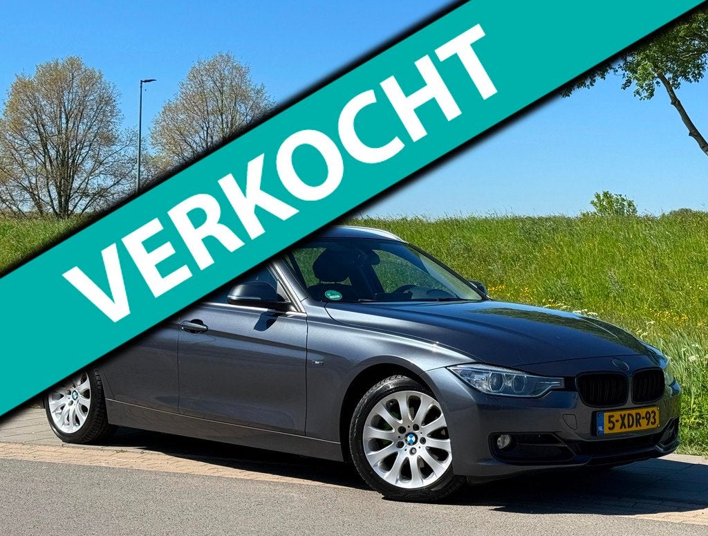 BMW 3-serie Touring 320d | Automaat | Stoelverwarming | Leer, Auto's, BMW, Automaat, Achterwielaandrijving, Zwart, 4 cilinders