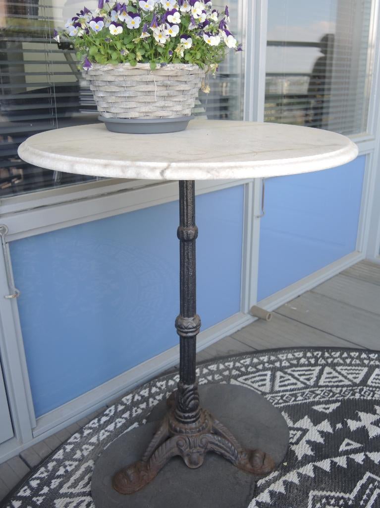 bistro tafel, Ophalen, Steen, Gebruikt, Wit