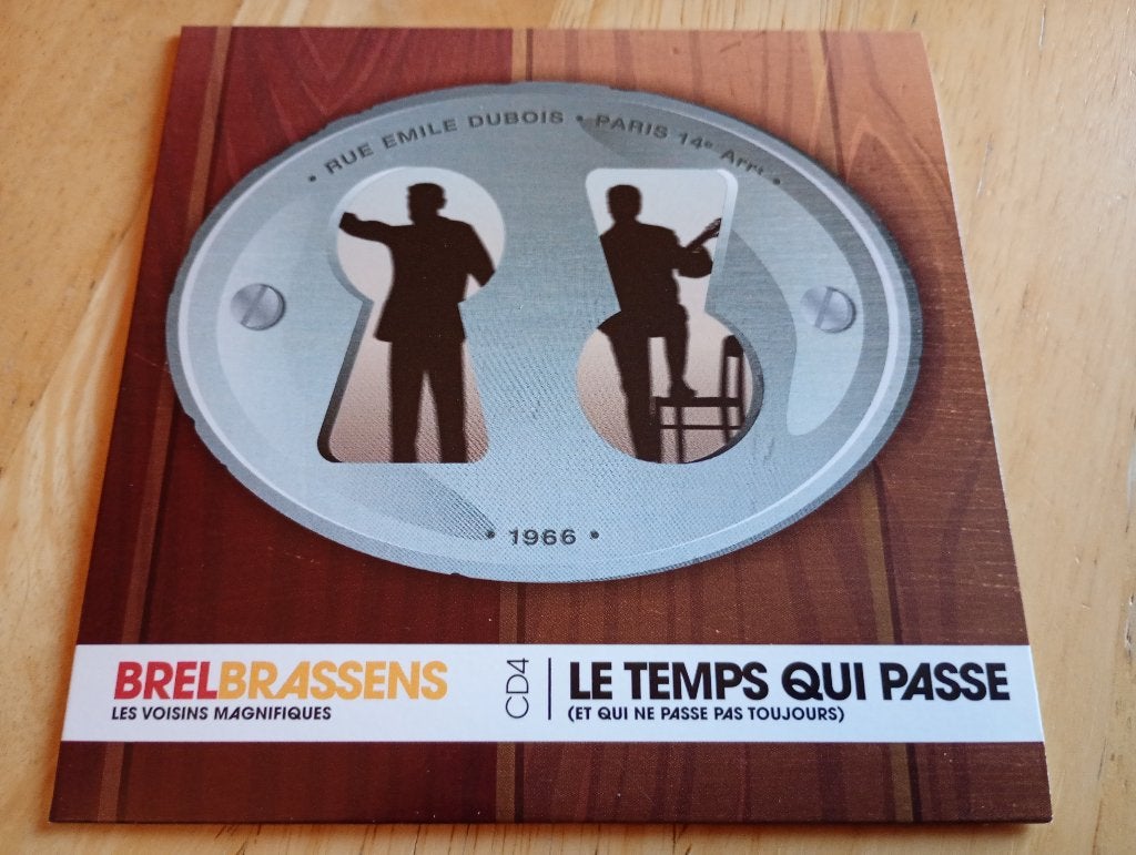 CD Jacques Brel, Georges Brassens - Le Temps Qui Passe, Verzenden, Zo goed als nieuw, Chanson