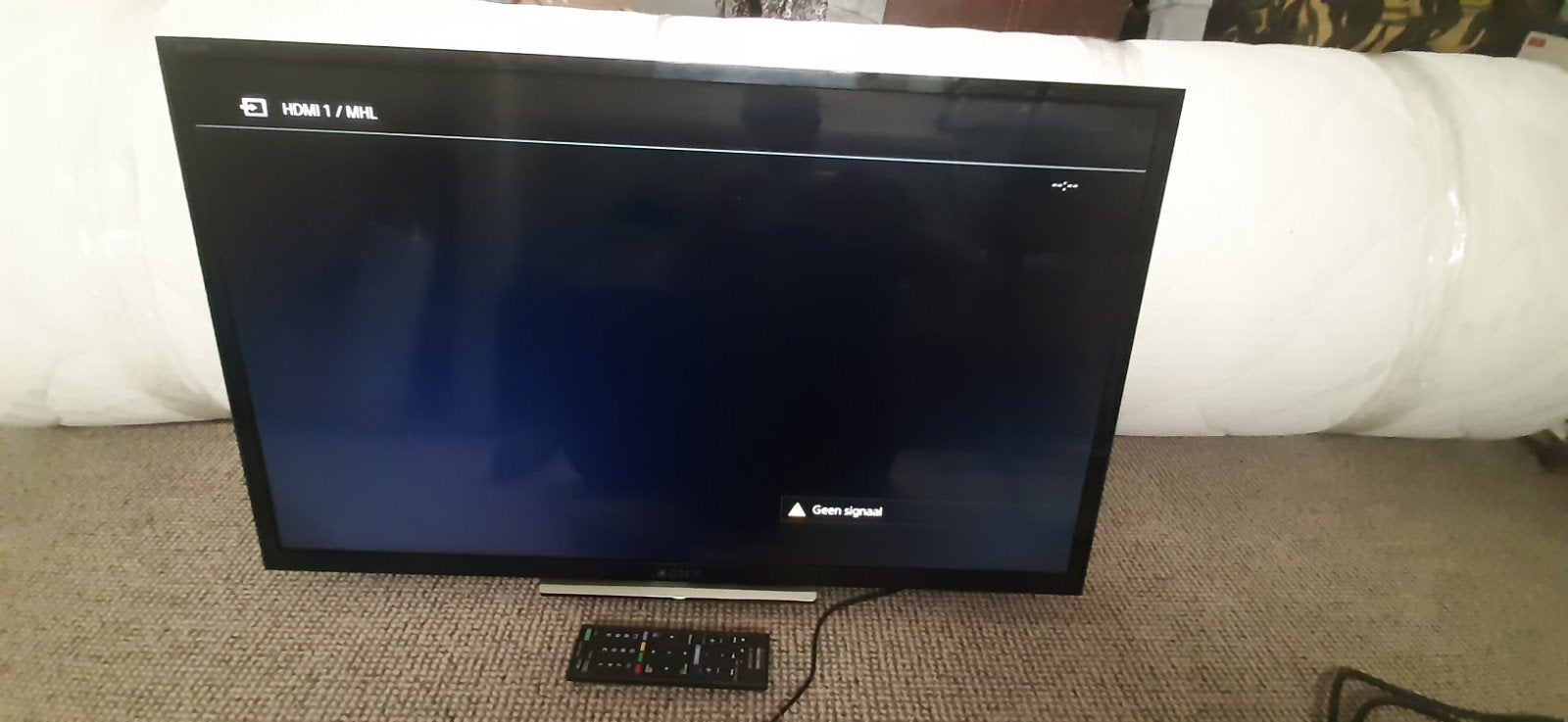 Sony KDL-32R430B TV met ophangbeugel en afstandsbediening, Ophalen, Gebruikt, 50 Hz, Sony