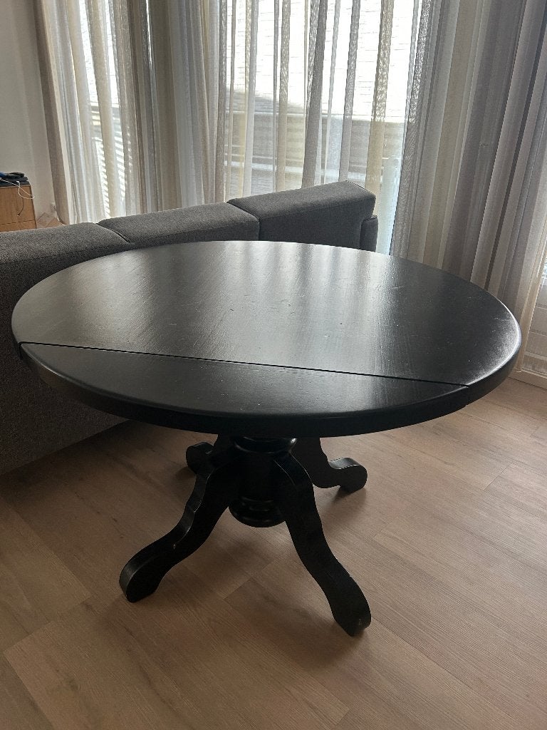 Ronde tafel, Huis en Inrichting, Tafels | Eettafels, Ophalen, Gebruikt, Rond, Hout