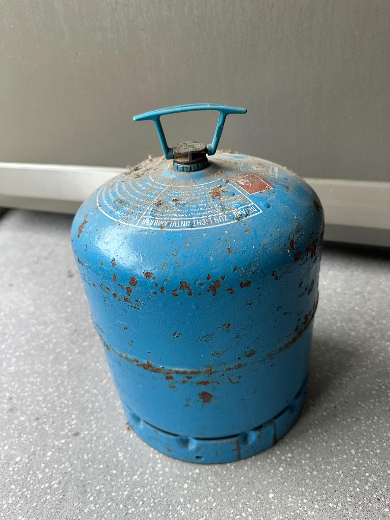 Gasfles Campinggaz 907, Ophalen, Gebruikt