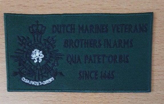 Korps Mariniers Veteraan Badge Groen, Ophalen of Verzenden, Marine, Nederland, Embleem of Badge